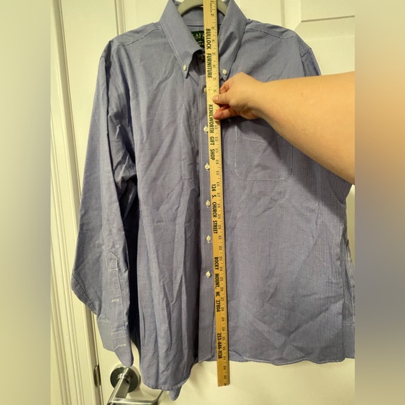 Excellent used condition men’s neck size 17 Lauren by Ralph Lauren dress shirt - Picture 3 of 5